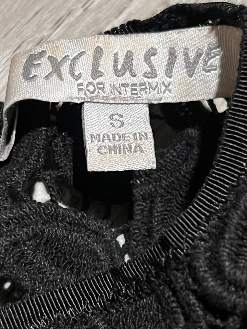Exclusive for Intermix Black Lace Top - Picture 9 of 16